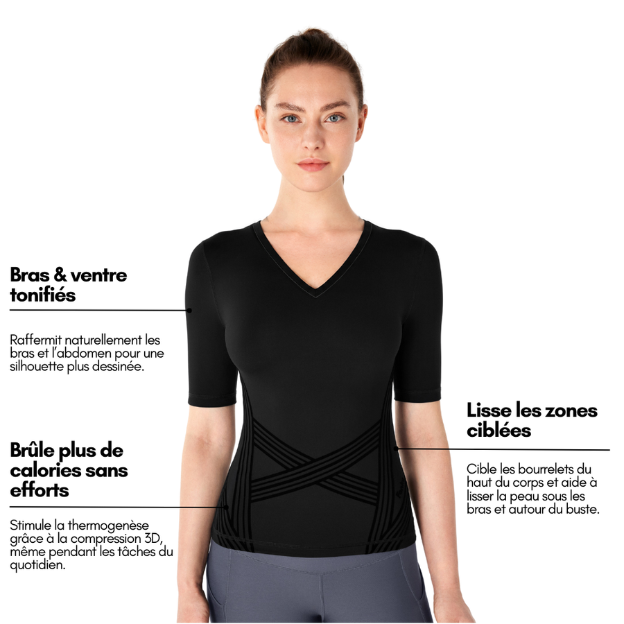 Tee-shirt Luveon Col en V