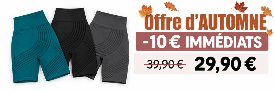 Offre d’AUTOMNE : −10 € IMMÉDIATS. Short classique sans poche à 29,90 € au lieu de 39,90 €.